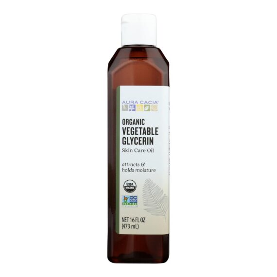 Aura Cacia, Skin Care Oil, Organic Vegetable Glycerin Oil, 16 Fl Oz