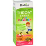 Herbion Naturals Throat Syrup, All Natural, Cherry, For Children, 5 Oz