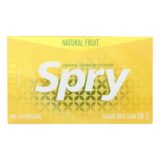 Spry Xylitol Gums, Fresh Fruit, Case Of 20, 10 Count