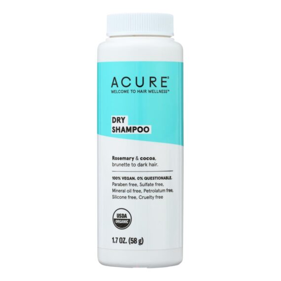 Acure, Shampoo, Organic, Dry, Brnt, Dark, 1.7 Oz