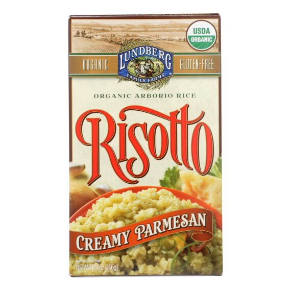 Lundberg Family Farms Organic Risotto, Creamy Parmesan, Case Of 6, 5.5 Oz