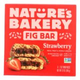 Nature's Bakery Stone Ground Whole Wheat Fig Bar - Strawberry - Case Of 6 - 2 Oz.