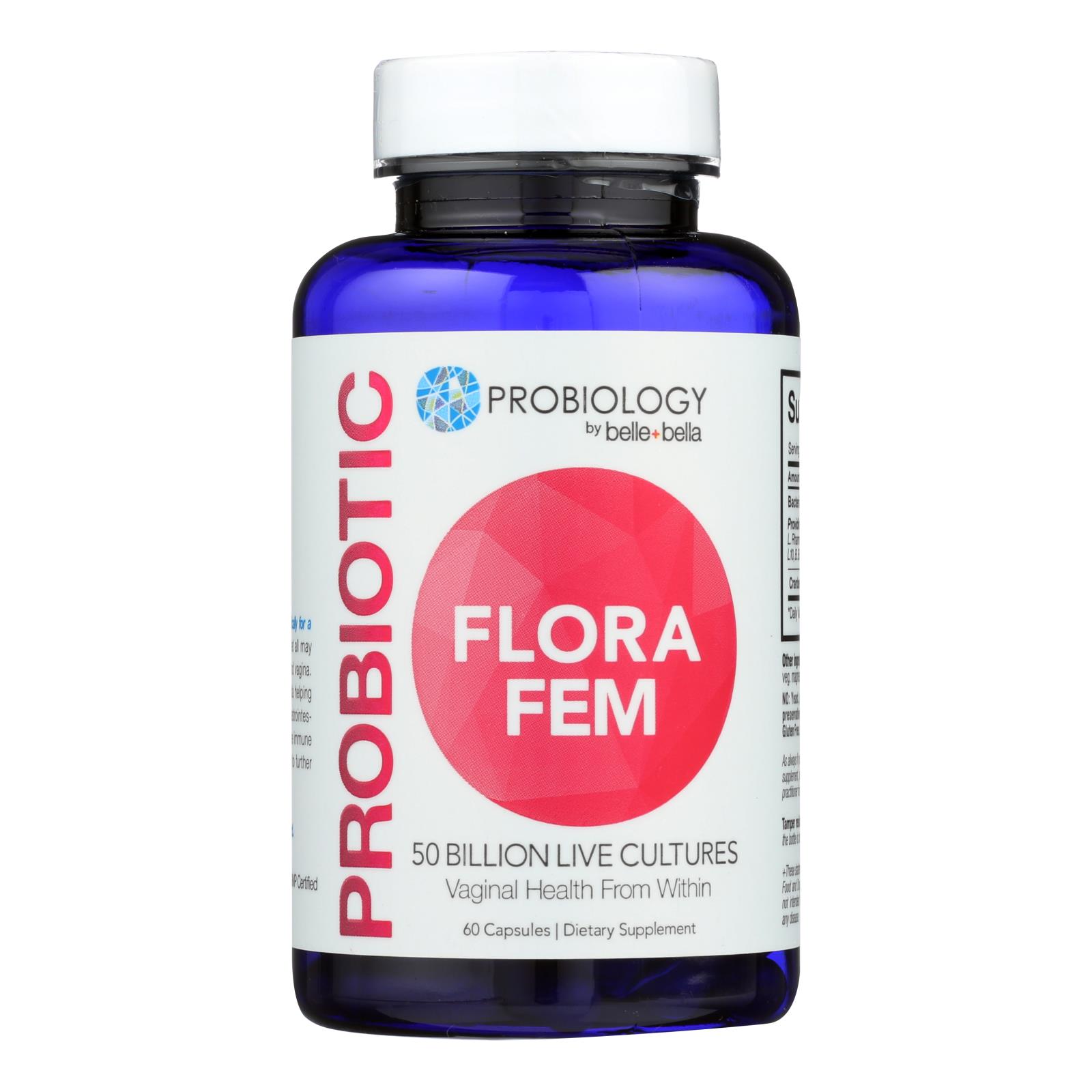 Belle And Bella, Probiotic Flora Fem, 60 Capsules